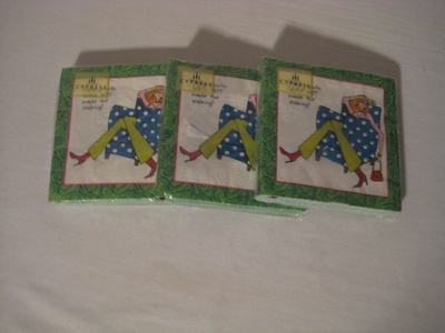 Cypress Home Napkins These Boots Were Made For Walking (3 pack)