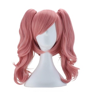 Z-Cosplay Pink Cosplay Wig with Ponytail for Halloween