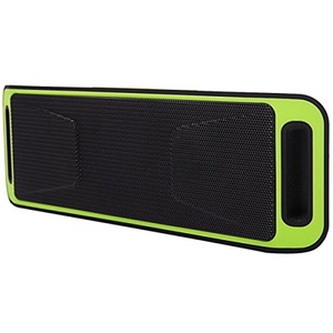 HIT&TOP Mega Bass Mini Plug-in Card Bluetooth Speaker with MP3 FM Radio Function Green