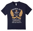 Kids Born in July shirt 4 Navy