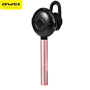 Awei A825BL Pink Smart Business Headset Wireless Bluetooth 4.0 Car Kit handsfree for calls and music In-ear headphones earphone