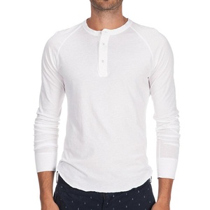 Save Khaki Men's L/S Pointelle Henley Shirt SK013-PT White SZ S