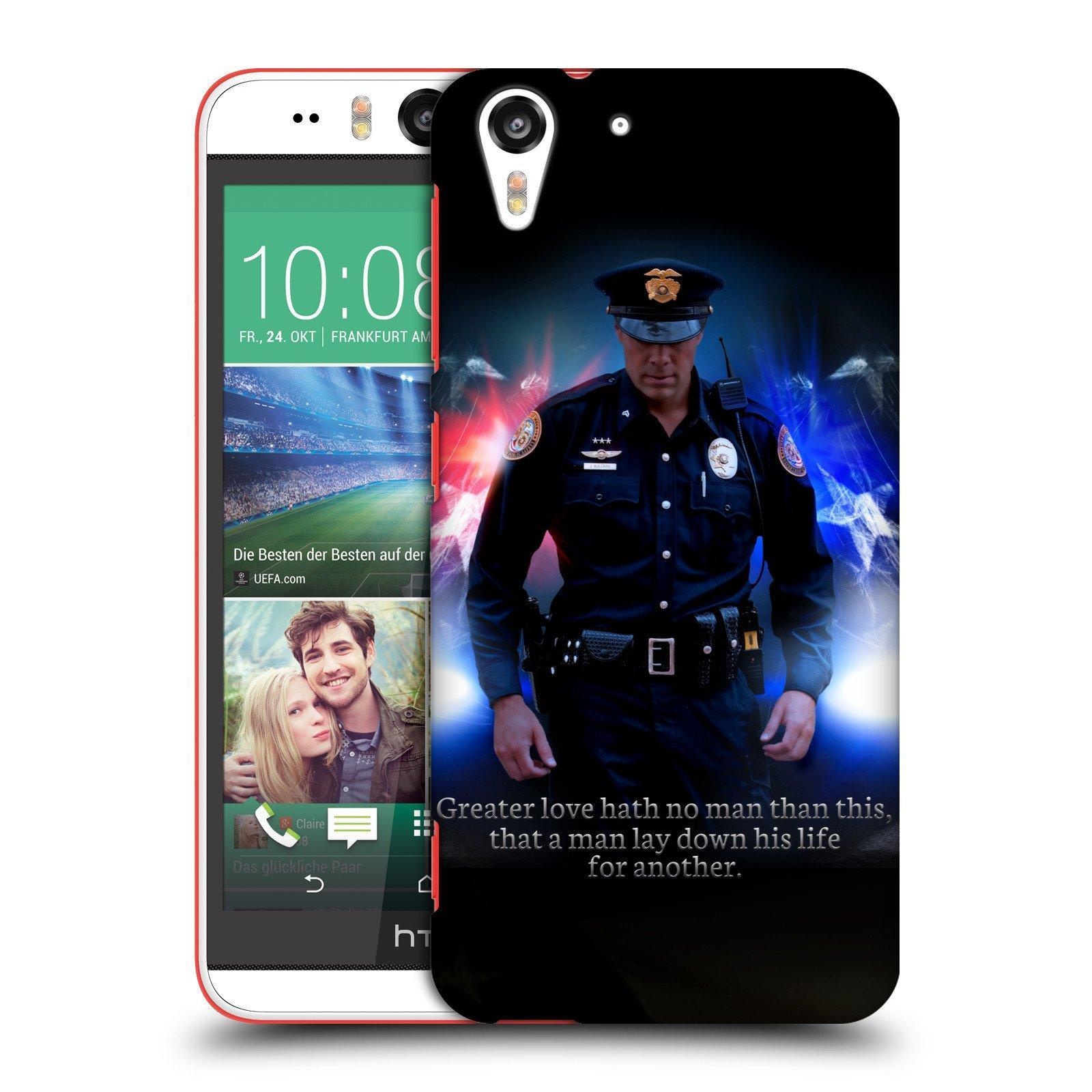 Official Jason Bullard No Greater Love Police Law Enforcement Hard Back Case for HTC Desire Eye