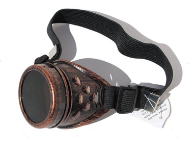 Masada Goods, Steampunk One Eye Goggles Eyepatch, Interchangeable Lens