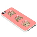 Emoji Monkeys With Flower Crown For iPhone Case (iPhone 5/5S white)