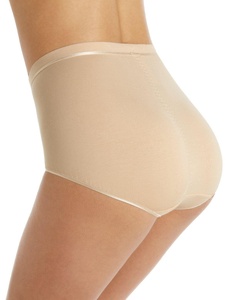 Fa M ou S Store 2 Pack Suprima Ultimate Comfort High Rise Full Briefs Knickers [14, Natural, 8332N, LL_0865]