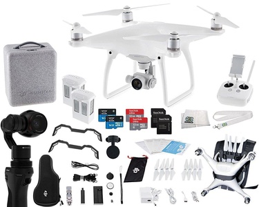 DJI Phantom 4 Quadcopter + Osmo Videographer Essential Travel Bundle